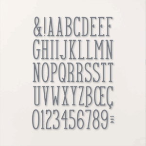 ALPHABET A LA MODE DIES