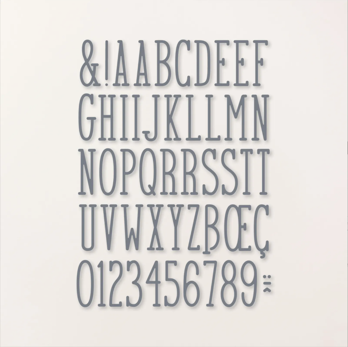 ALPHABET A LA MODE DIES