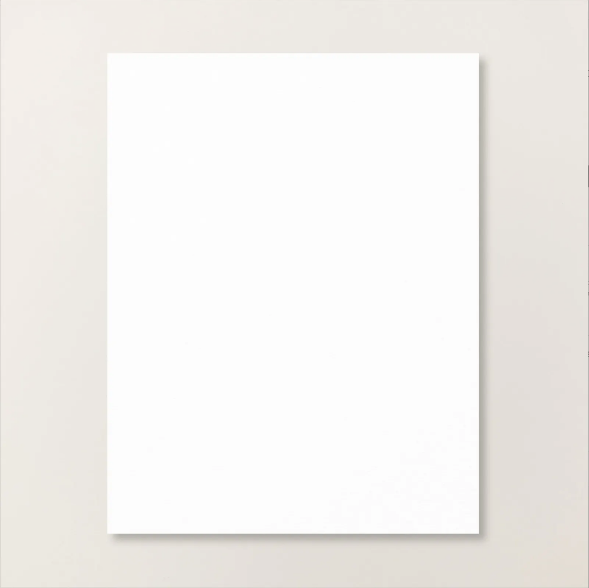 BASIC WHITE 8.5 X 11 CARDSTOCK