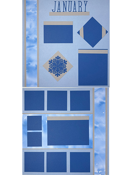 Monthly 2-page Layout – January