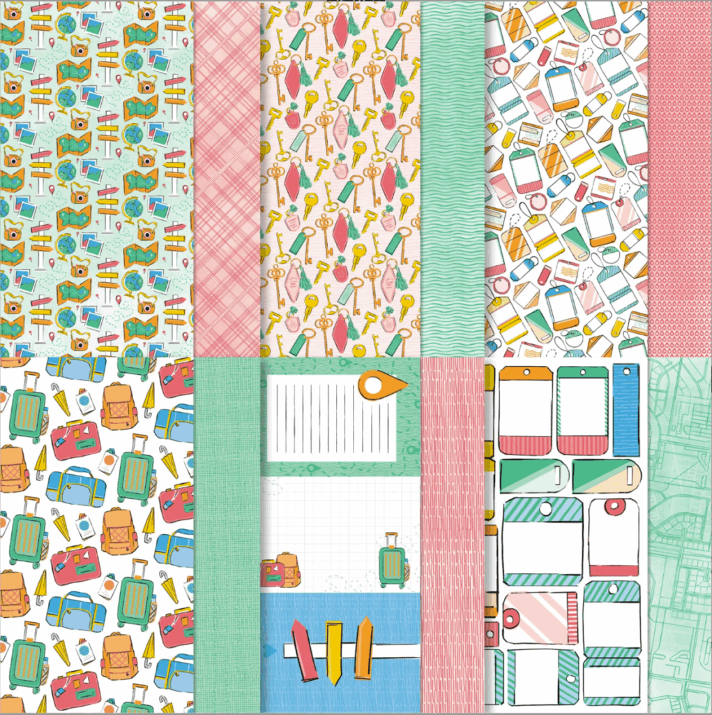 ON THE GO 12 X 12DESIGNER SERIES PAPER