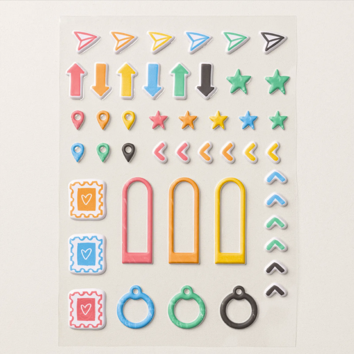 ON THE GO PUFFY STICKERS