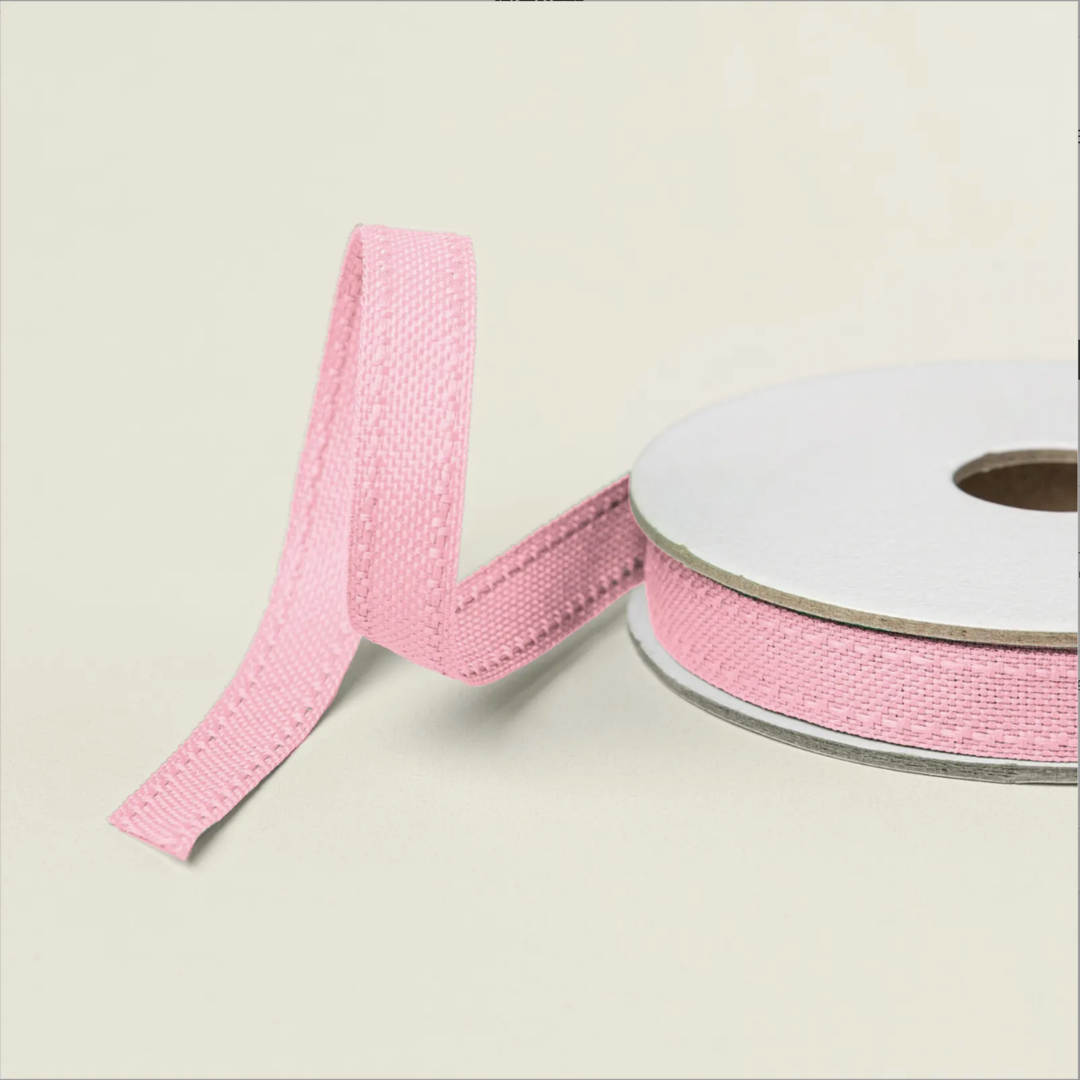 PRETTY IN PINK 3-8 BORDERED RIBBON