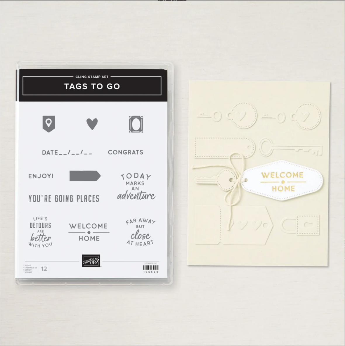 TAGS TO GO CLING STAMP SET