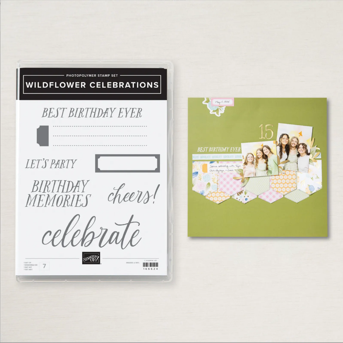 WILDFLOWER CELEBRATIONS PHOTOPOLYMER STAMP SET