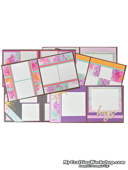 Paper Pumpkin Scrapbook Layout - April