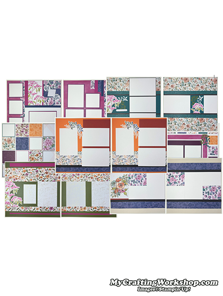 Paper Pumpkin Scrapbook Layout - June