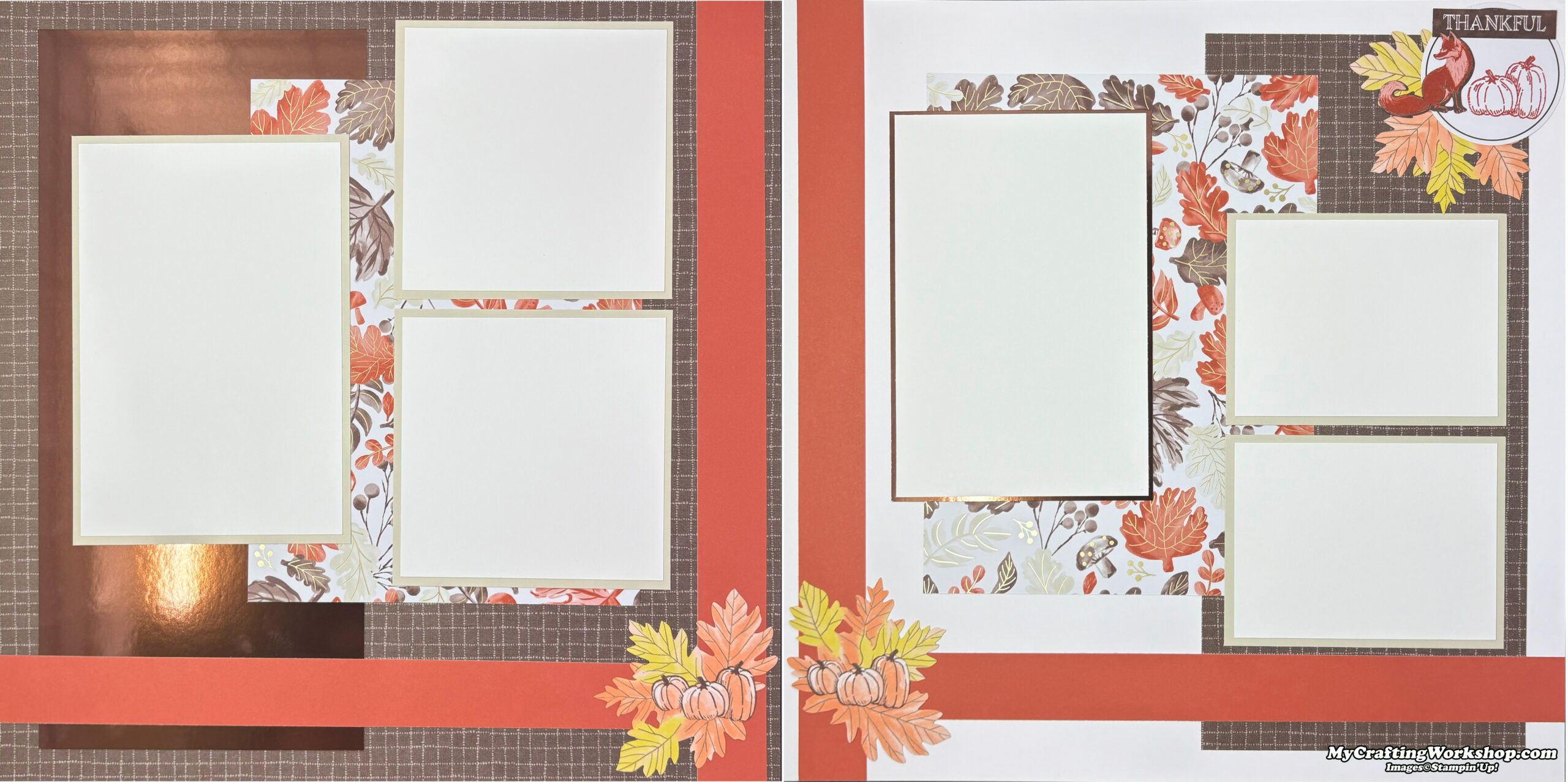 Paper Pumpkin Scrapbook Layouts - September 2025