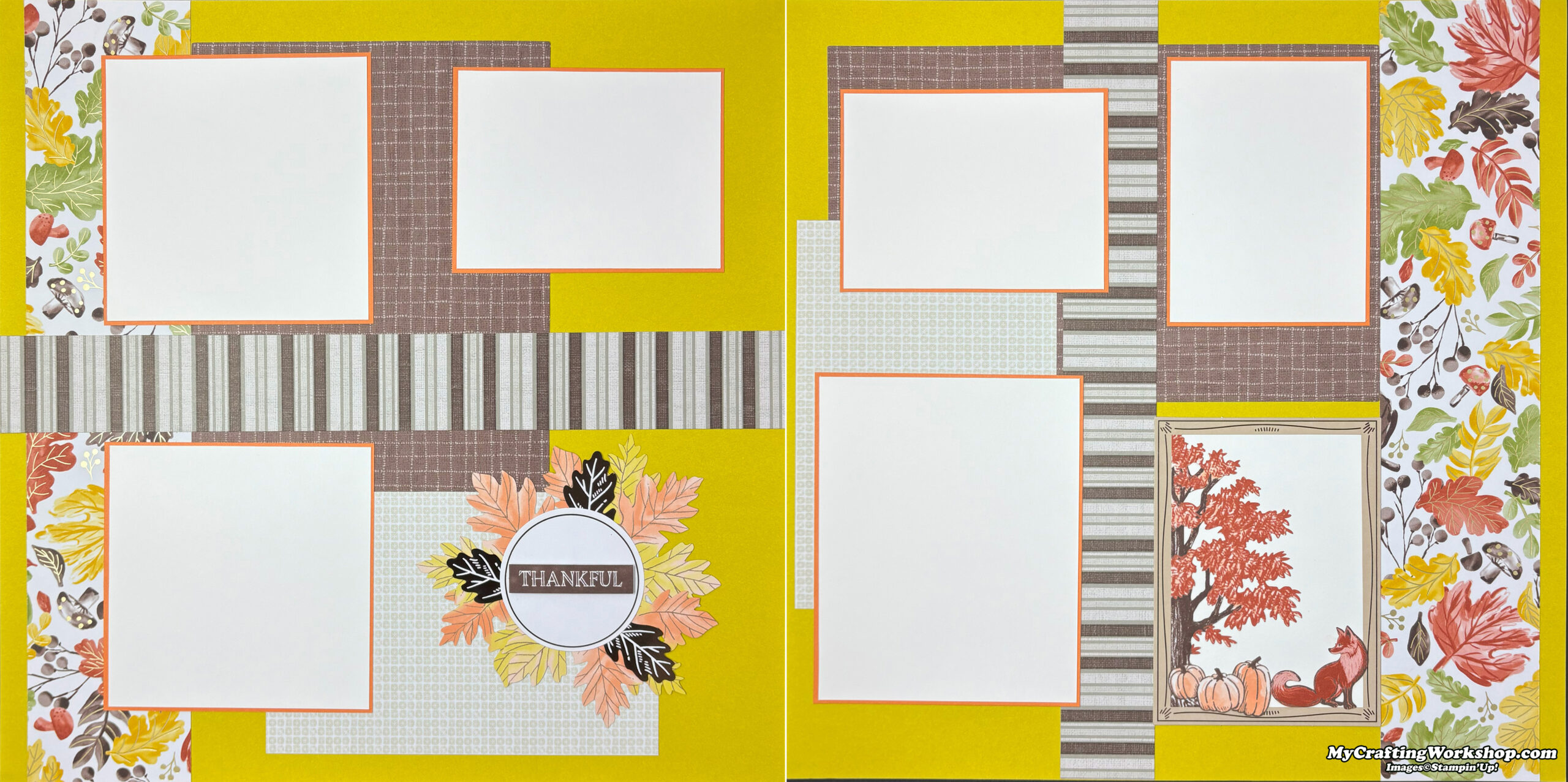 Paper Pumpkin Scrapbook Layouts - September 2025