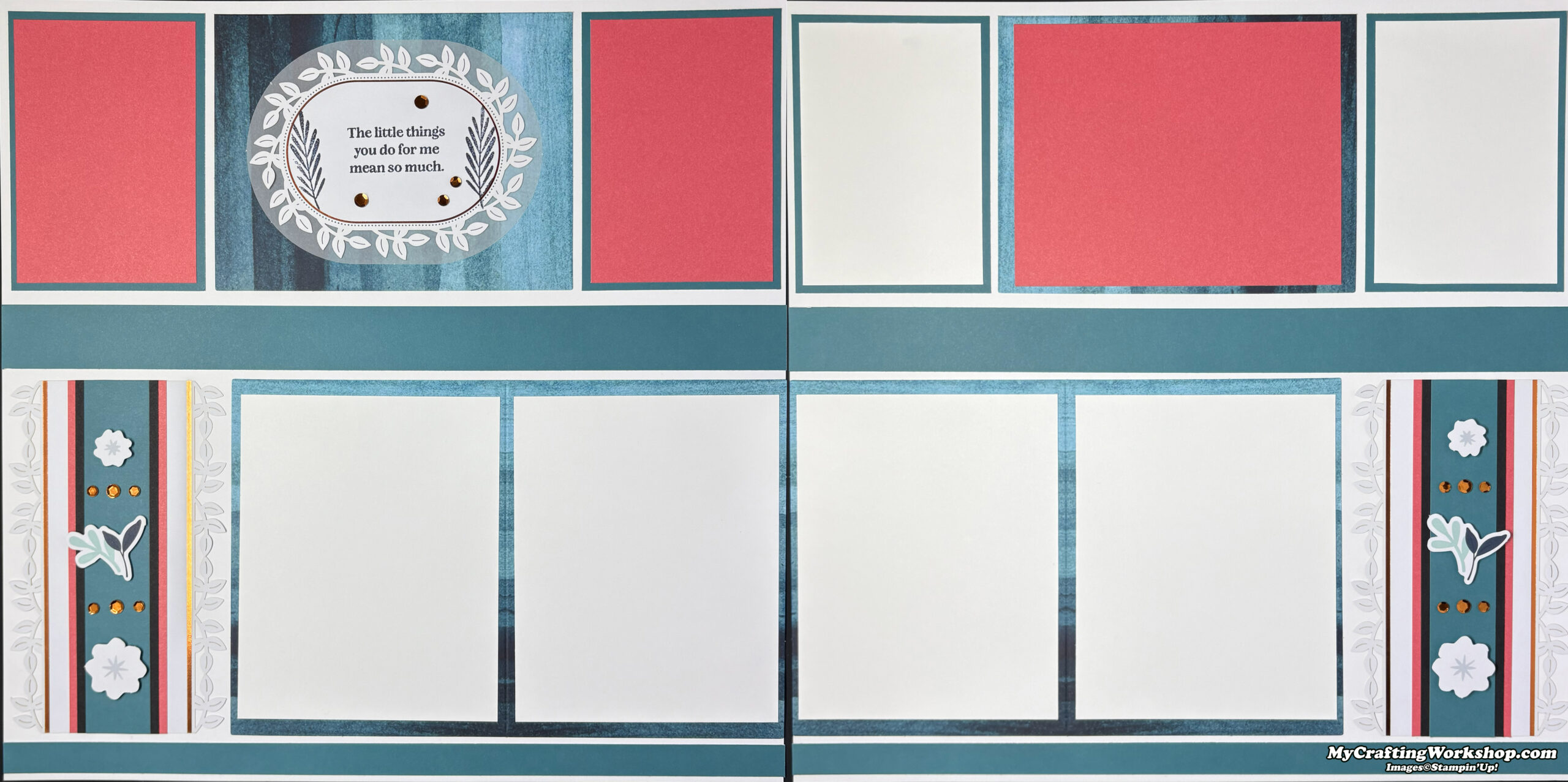 Paper Pumpkin Scrapbook Layout - December 2025