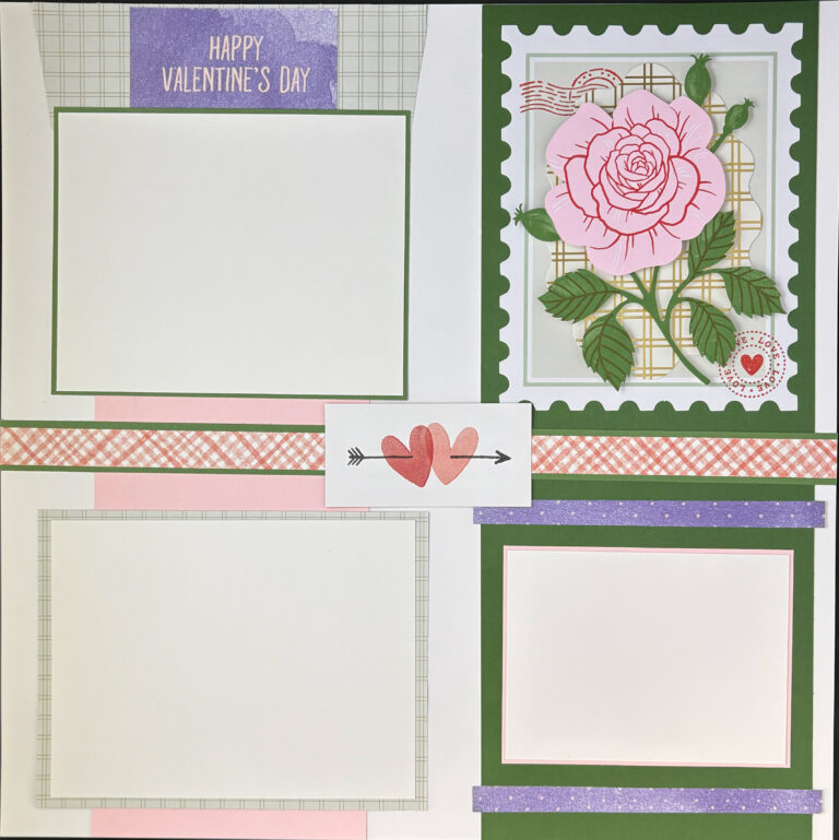 Special Delivery – My Valentine Scrapbook Pages